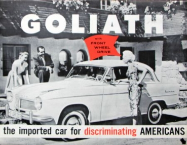 Goliath Modelprogram 1958 "Front Wheel Drive" Carbrochure (6939)